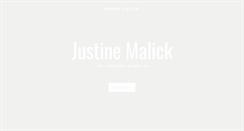 Desktop Screenshot of justinemalick.com